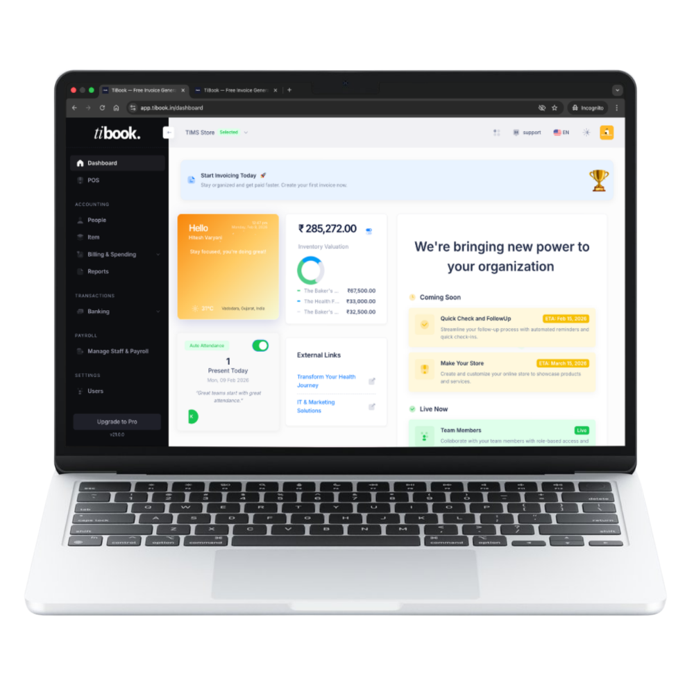 Invoice creation form